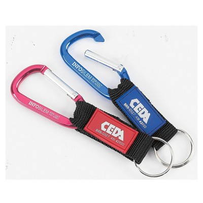 Custom Polyester Short Lanyard with Handing Carabiner hook