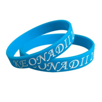 Promotional Embossed Logo Bracelet Silicone