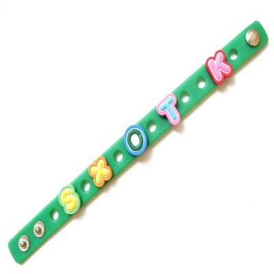 Custom Most Popular Promotional Children 3D PVC Button Wristband