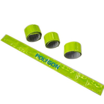 Promotional Gfit Custom Logo Printing Reflective PVC Slap Bracelets