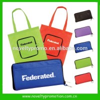 Non--Woven Easy Foldaway shopping tote bag