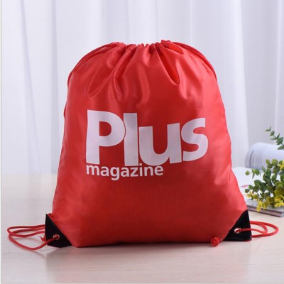 Popular Hot Sale Waterproof Nylon Gym Sport Backpack Drawstring Bag