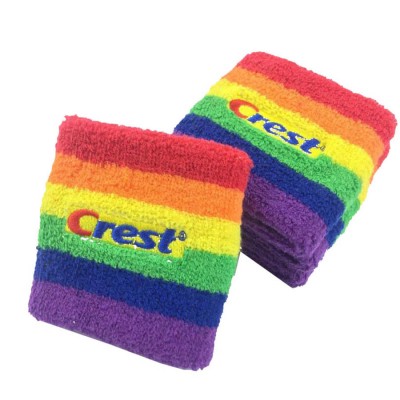 OEM Design Promotional Colorful Terry Cloth Women's Sweatband