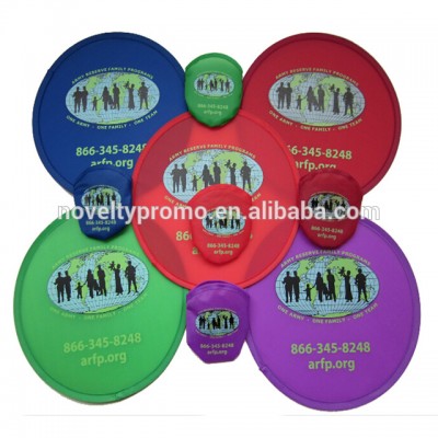 Promotional Foldable Polyester Fabric Printed Flying Disc