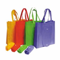 Wholesale Colorful 80g Non Woven Folding Shopping Bag