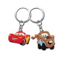 Wholesale Cute Personalized 3D Little Car Shape Soft PVC Keyring