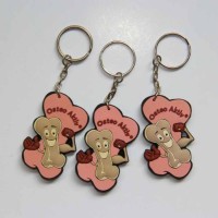 Wholesale Promotional 2D Custom Shaped Soft PVC Keychain